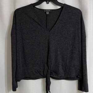 Women’s Primark charcoal crop top. Size L (10-12)
